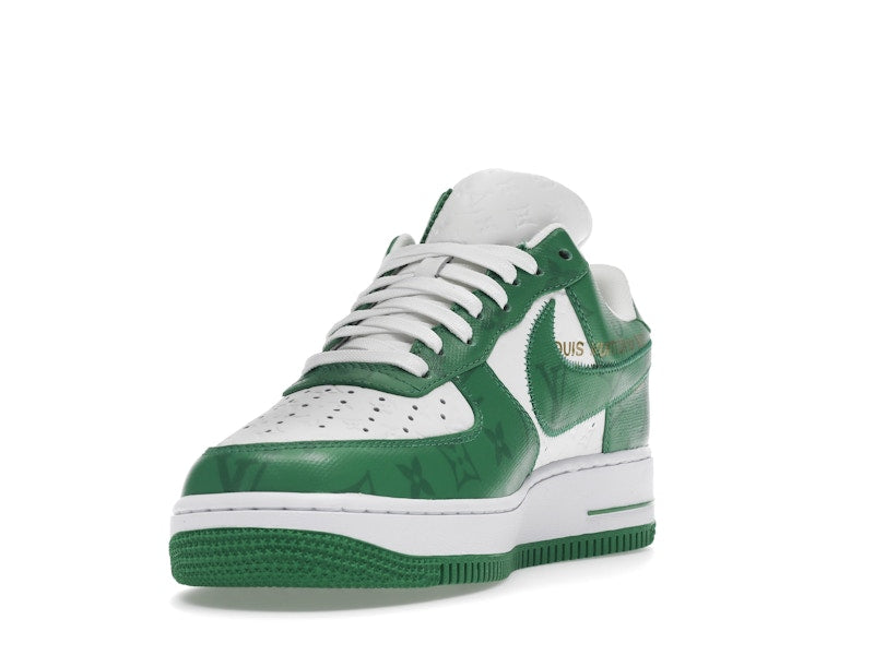Louis Vuitton Nike Air Force 1 Low By Virgil Abloh White Green - Ansicht 13