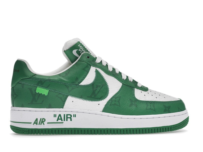 Louis Vuitton Nike Air Force 1 Low By Virgil Abloh White Green - Ansicht 36
