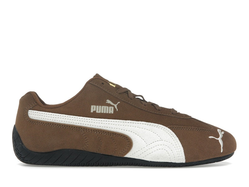 Puma Speedcat OG Haute Coffee Frosted Ivory Gold Tongue Logo