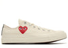 Converse Chuck Taylor All Star 70 Ox Comme Des Garcons Play Single Heart Milk - Milk/Red/Black - A08805C / AZ-K128-001-2
