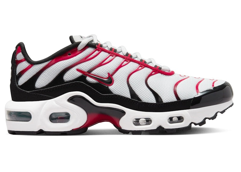 Nike Air Max Plus Pure Platinum Black White University Red (GS) - Pure Platinum/Black/White/University Red - CD0609-027