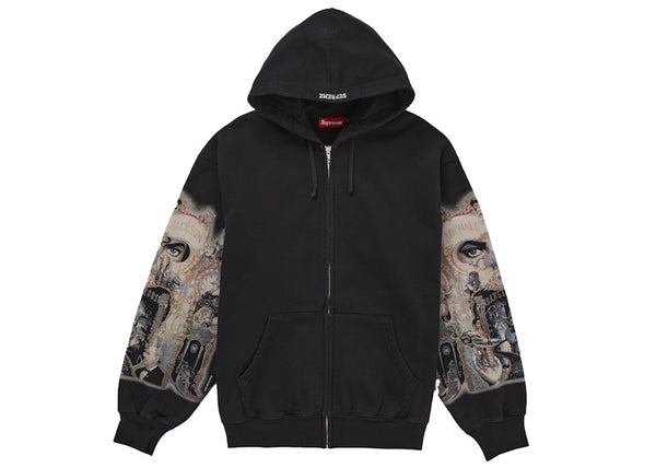 Sudadera con capucha y cremallera Supreme Michael Jackson Dangerous, color negro