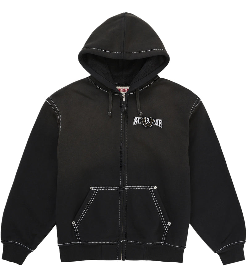 Supreme True Religion Zip Up Hooded Sweatshirt Fw25 Black - supreme-true-religion-zip-up-hooded-sweatshirt-fw25-black