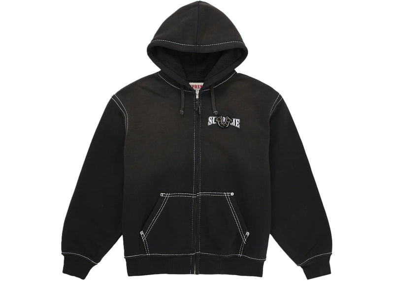 Supreme True Religion Zip Up Hooded Sweatshirt Fw25 Black - supreme-true-religion-zip-up-hooded-sweatshirt-fw25-black - image secondaire gauche