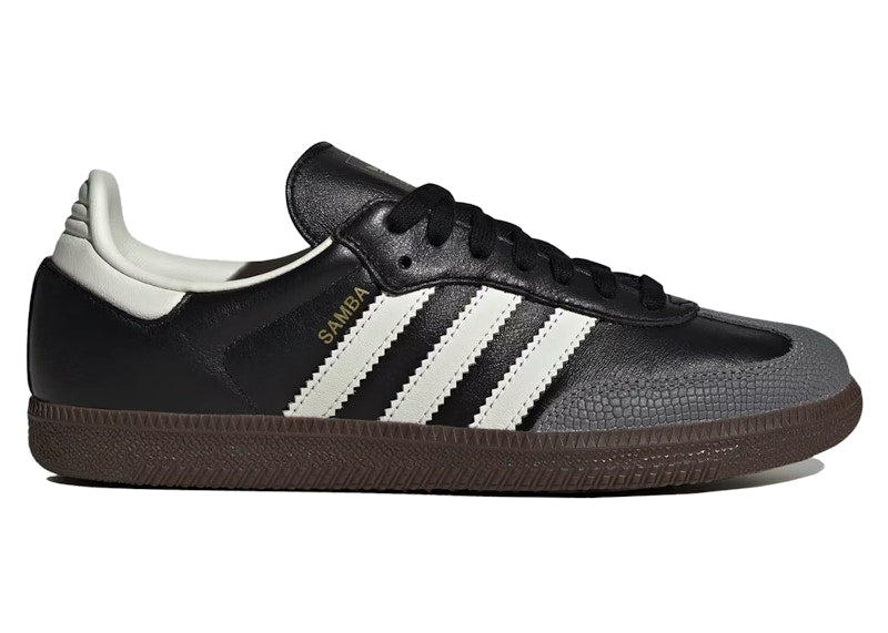 adidas Samba OG Black Off White Gold (Women's) - Core Black/Off White/Gold Metallic - JR8165