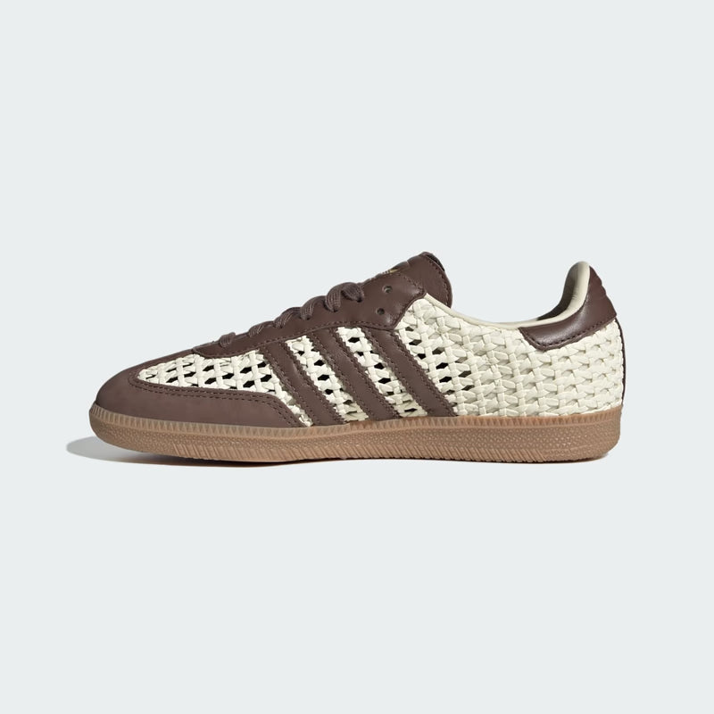 adidas Samba OG Basketweave Cream White Earth Strata (Women's) - visning 2