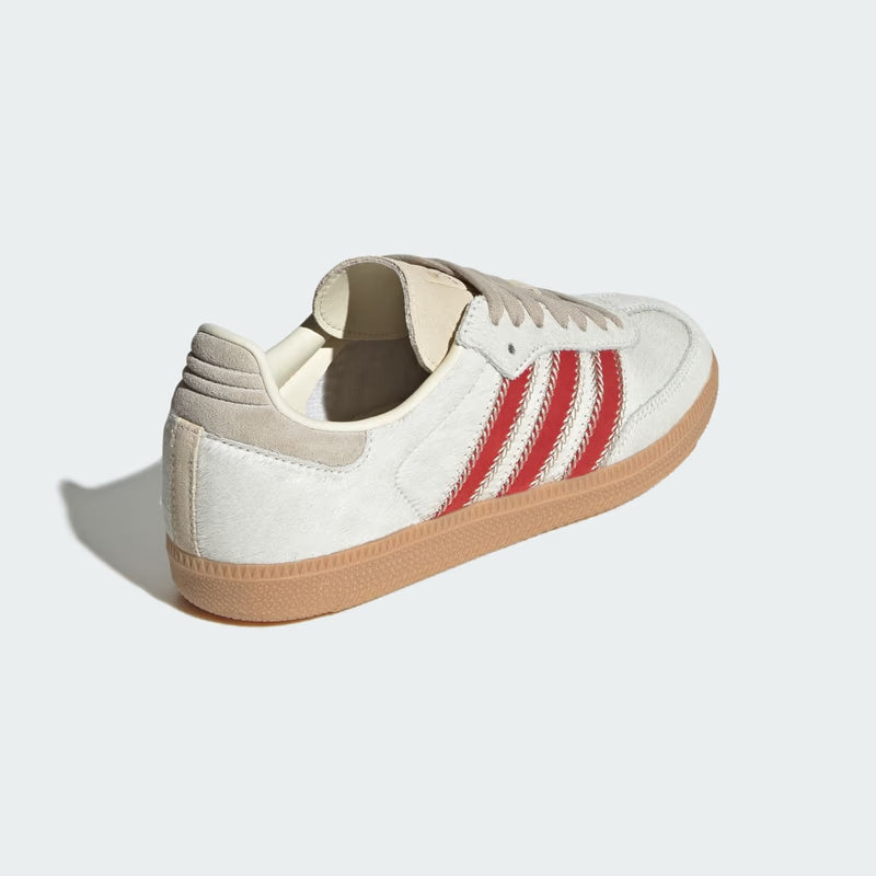 Adidas Samba OG Pony Hair Wonder Beige Better Scarlet - weergave 40