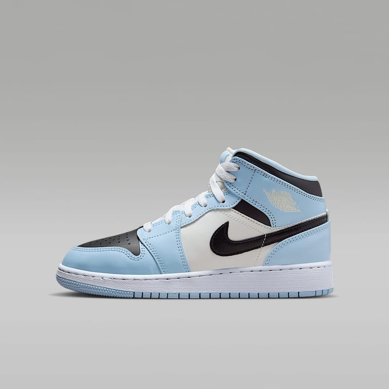 Air Jordan 1 Mid Azul Hielo (GS) - vista 37