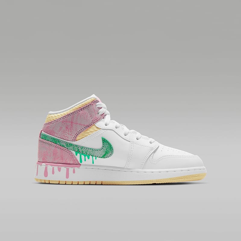 Air Jordan 1 Mid Paint Drip (GS) - weergave 38