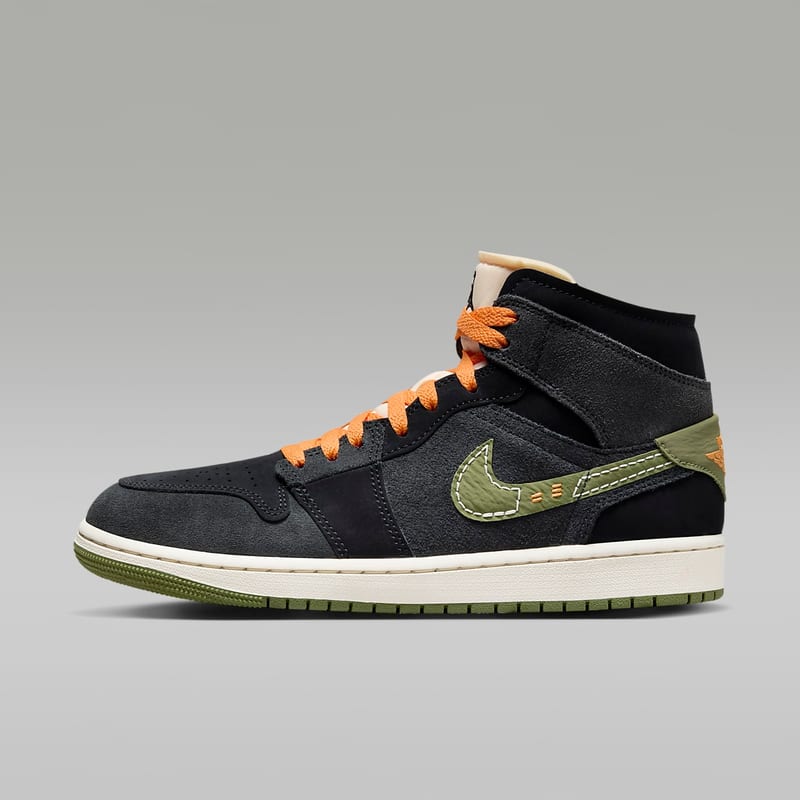 Air Jordan 1 Mid SE Craft Anthracite Light Olive - visning 37