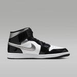 Air Jordan 1 Mid SE Patent Black White Metallic Silver Metallic Gold - vue 39