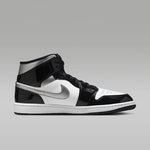 Air Jordan 1 Mid SE Patent Black White Metallic Silver Metallic Gold - view 39