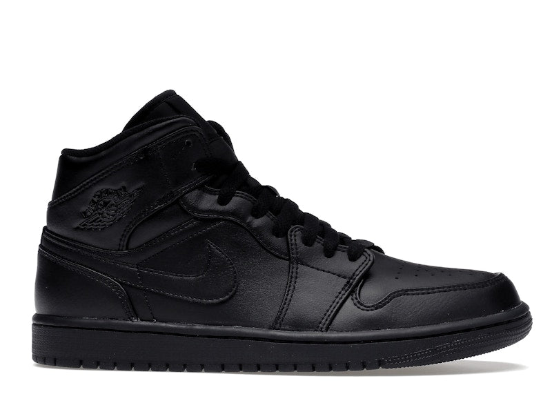 Air Jordan 1 Mid Triple Black (2022) - weergave 2