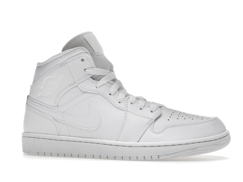 Air Jordan 1 Mid Triple White (2022) - weergave 3