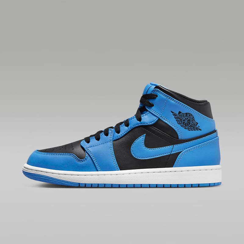 Air Jordan 1 Mid Azul Universitario Negro - vista 37