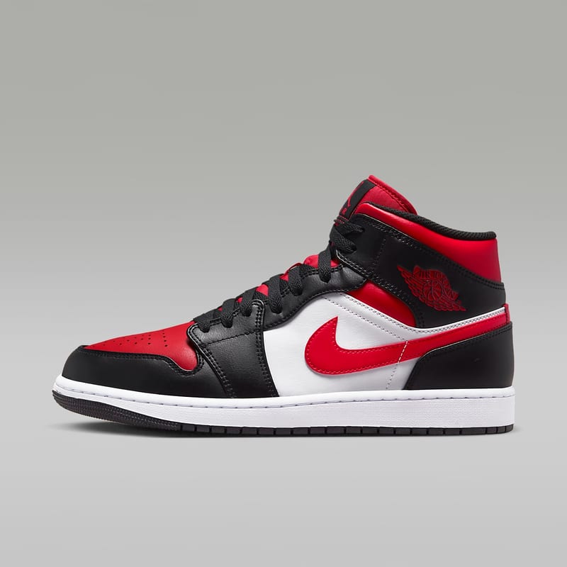 Air Jordan 1 Mid White Black Red (2022) - visning 37