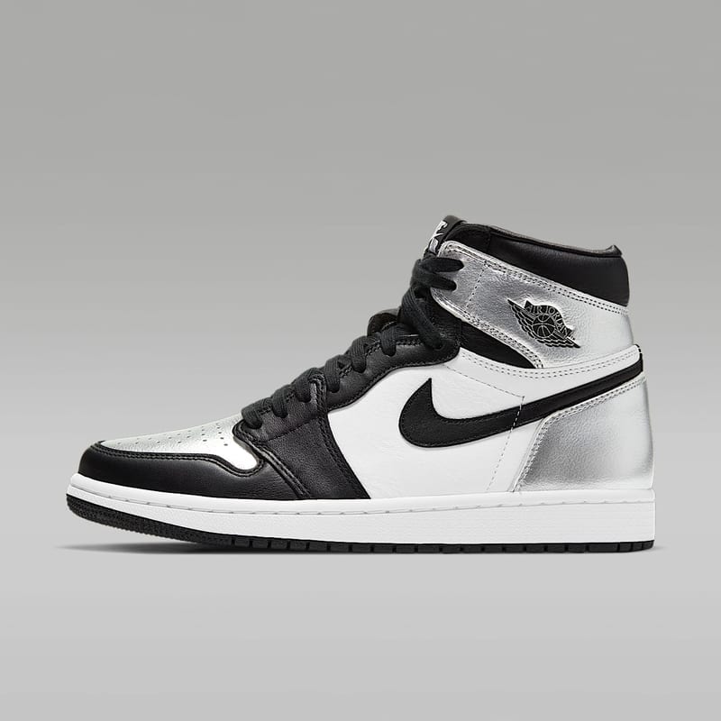Air Jordan 1 Retro High con puntera plateada (mujer) - vista 37