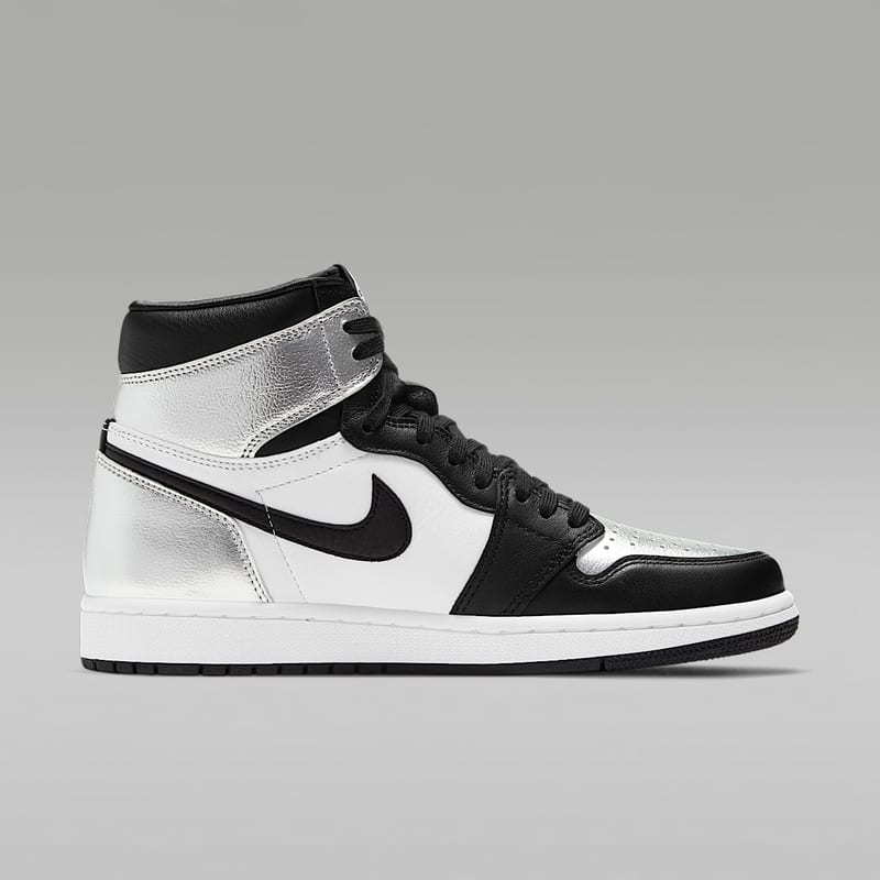Air Jordan 1 Retro High con puntera plateada (mujer) - vista 38