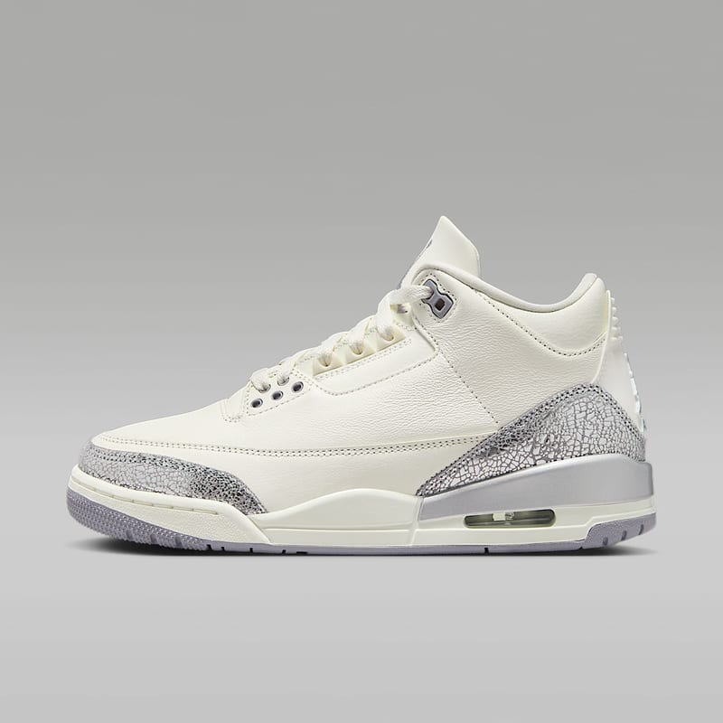 Air Jordan 3 Retro Sail Gris Cemento - vista 36