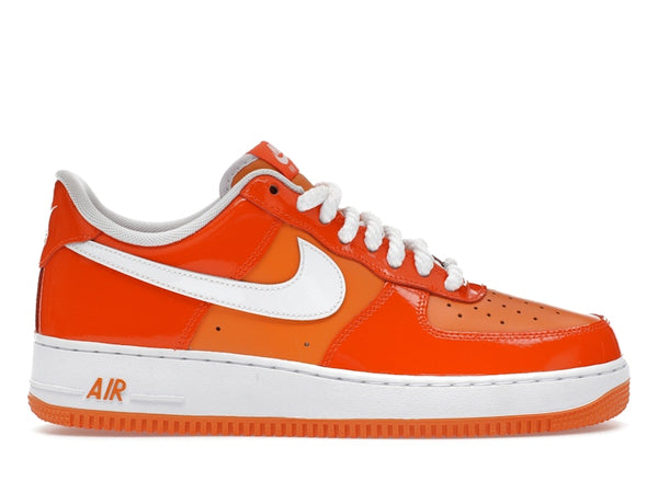 Nike Air Force 1 Low 07 Orange White Patent - Orange/White - HV9405-800 - 01