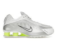Nike Shox R4 White Metallic Silver Volt