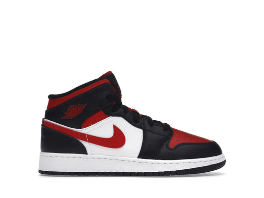 Image 1 de Air Air Jordan 1 Mid Black Fire Red GS 554725-079