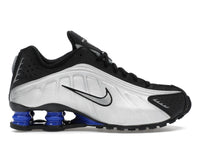 Nike Shox R4 Metallic Silver Black Racer Blue