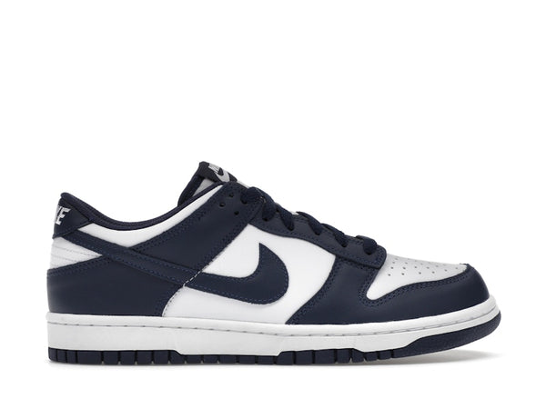 Nike Dunk Low White Midnight Navy (GS) - White/White/Midnight Navy - FB9109-116 - 01