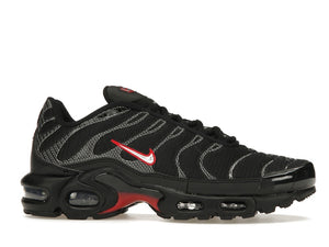 Nike Air Max Plus Black University Red Metallic Silver