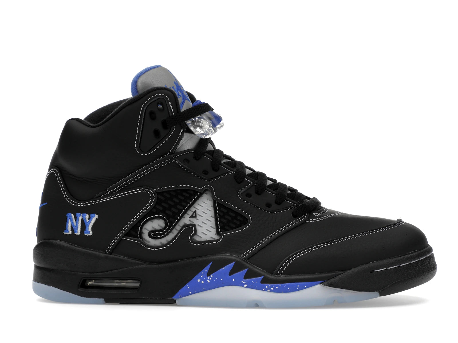 Air Jordan 5 Retro Awake Ny Black - Black/Racer Blue-Metallic Silver-White-Clear - DV4982-004 - 01