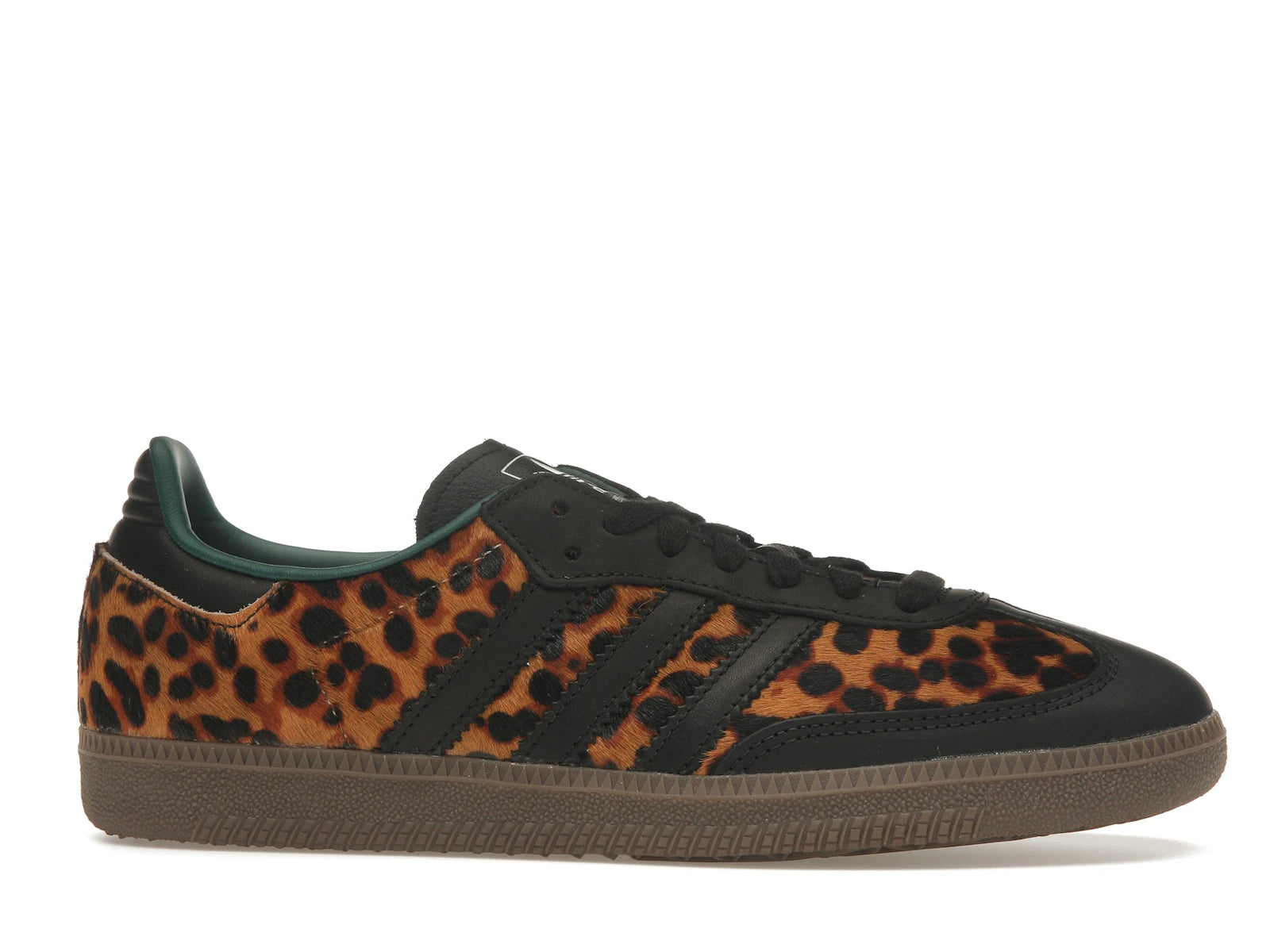 Adidas Samba OG Black Green Leopard - Core Black/Collegiate Green/Cream White - JI2735 - 01