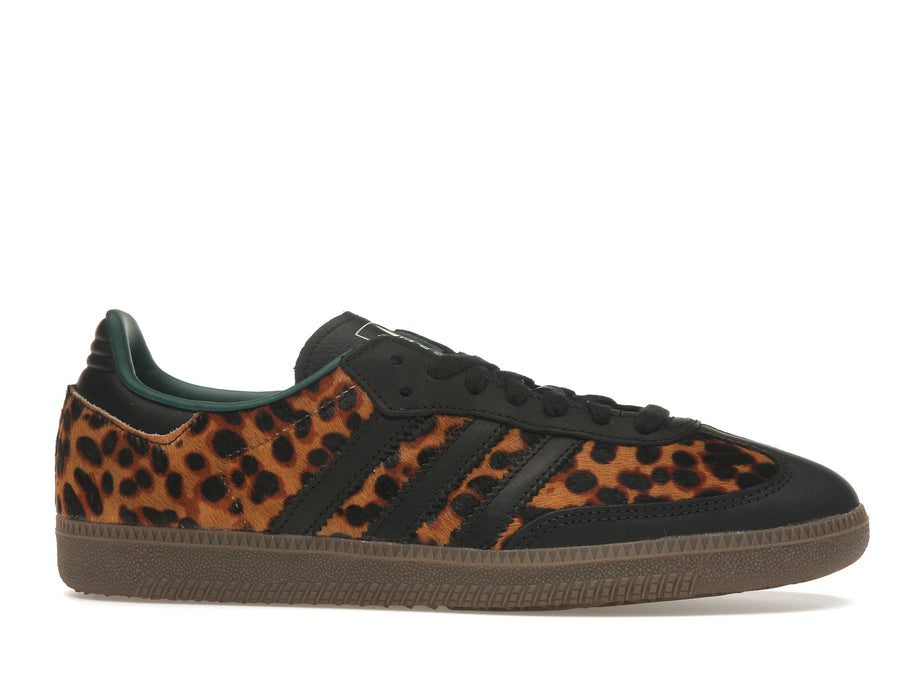 Adidas Samba OG Black Green Leopard - Core Black/Collegiate Green/Cream White - JI2735 - 01
