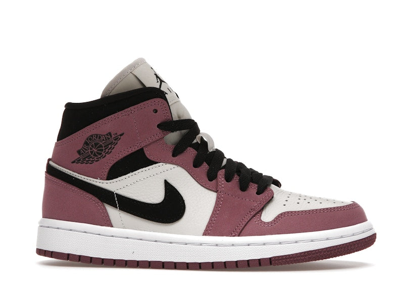 Air Jordan 1 Mid Berry Pink (W) - Light Mulberry/Light Bone/White/Black - DC7267-500 - 01