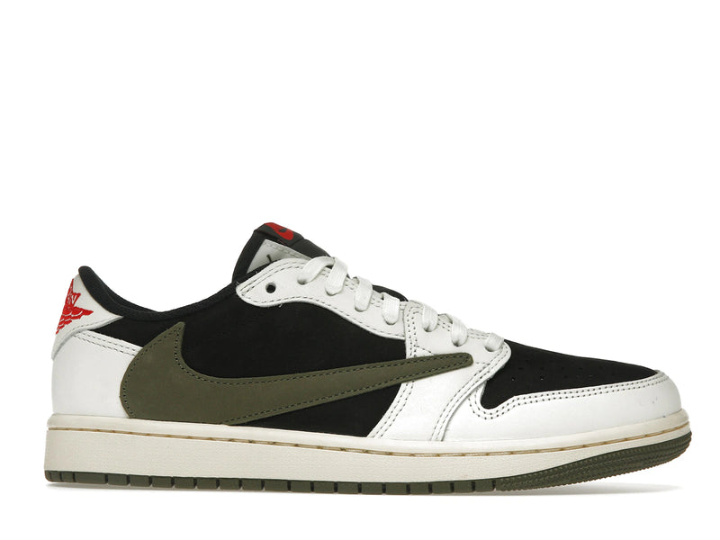 Air Jordan 1 Retro Low OG SP Travis Scott Olive (W) - Sail/University Red/Black/Medium Olive - DZ4137-106 - 01