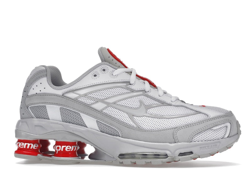 Nike Shox Ride 2 Supreme White Grey Fog - White/Grey Fog-Flat Platinum - DN1615-100 - 01
