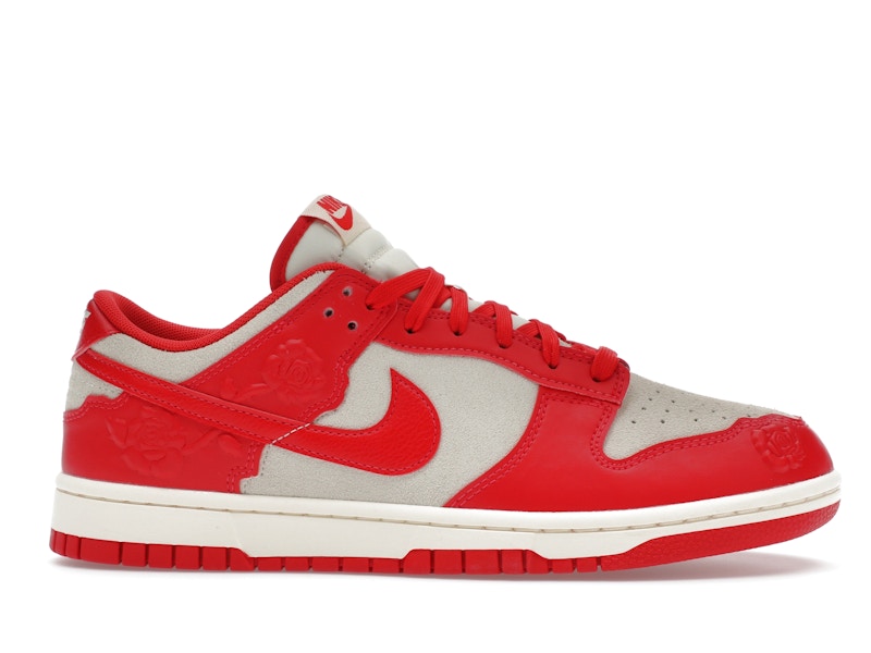 Nike Dunk Low Red Roses (Women's) - Coconut Milk/University Red/Pale Ivory - HF1986-100 - 01