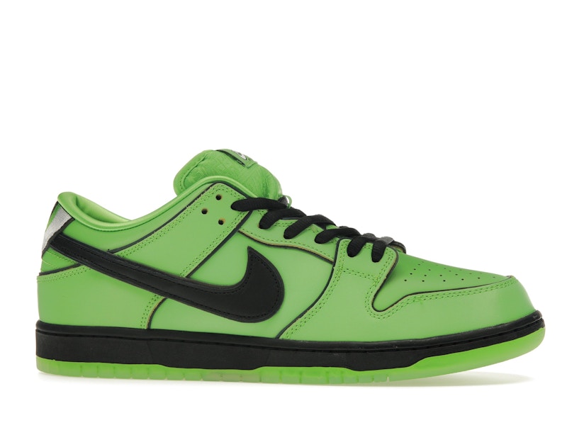Nike SB Dunk Low The Powerpuff Girls Buttercup - Mean Green/Black/Lotus Pink - FZ8319-300 - 01