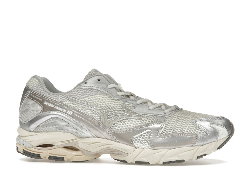 Mizuno Wave Rider 10 Metallic Snow White - Mizuno Snow White/White Sand/Nimbus Cloud - D1GA243104 - 01