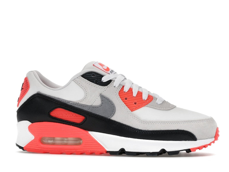 Nike Air Max 90 Infrared 2026 Iu1055 100 - White/Cement Grey/Infrared/Black - IU1055-100 - 02