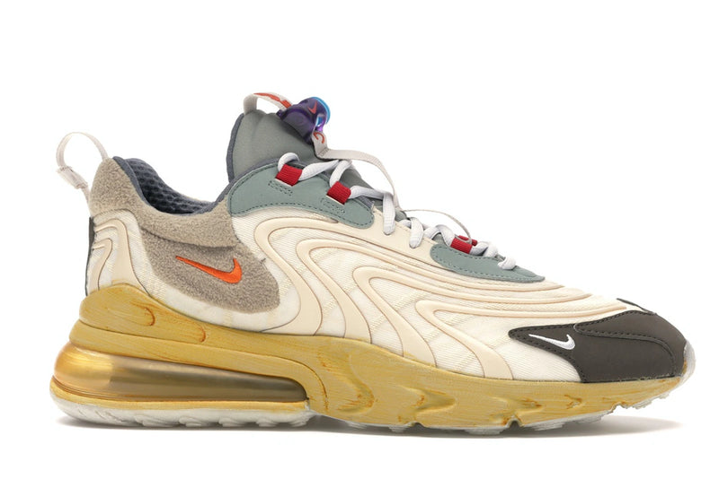Nike Air Max 270 React Travis Scott - Light Cream/Dark Hazel-Mica Green-Starfish - CT2864-200 - 01