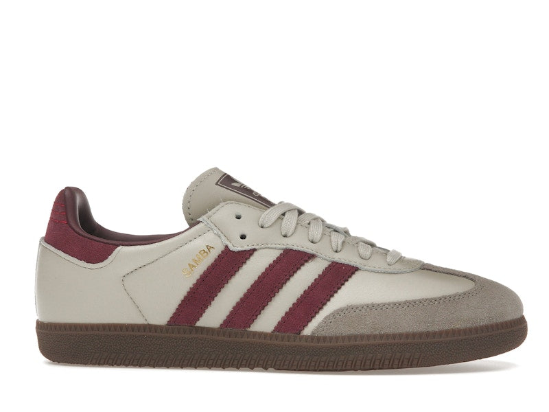 Adidas Samba OG Putty Grey Maroon - Putty Grey/Maroon/Gold Metallic - ID1482 - 01