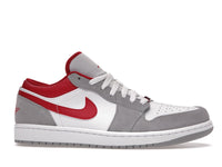 Air Jordan 1 Low Light Smoke Grey Gym Red