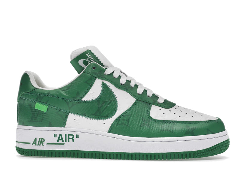 Louis Vuitton Nike Air Force 1 Low By Virgil Abloh White Green - White/Green - 1A9VAU - 01