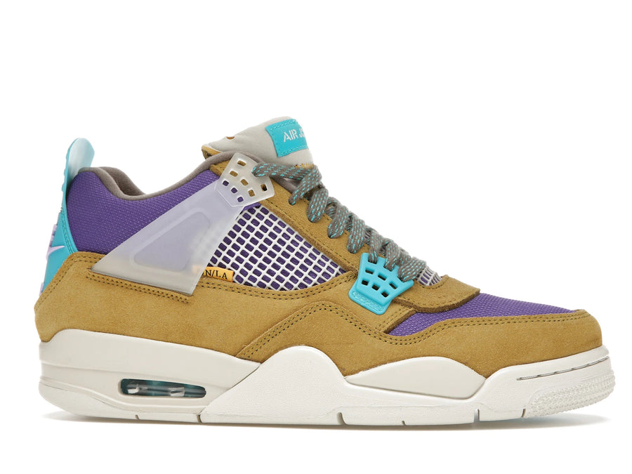 Air Jordan 4 Retro SP 30th Anniversary Union Desert Moss - Desert Moss/Turquoise Blue-Dark Iris - DJ5718-300 - 01
