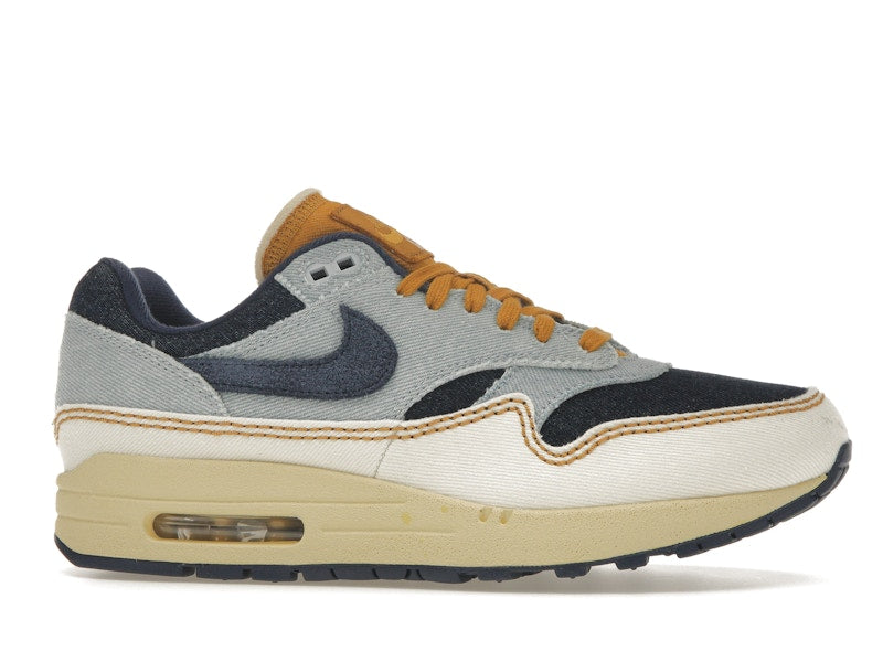 Nike Air Max 1 '87 Denim Aura (Women's) - Aura/Midnight Navy/Pale Ivory - FQ8900-440 - 01
