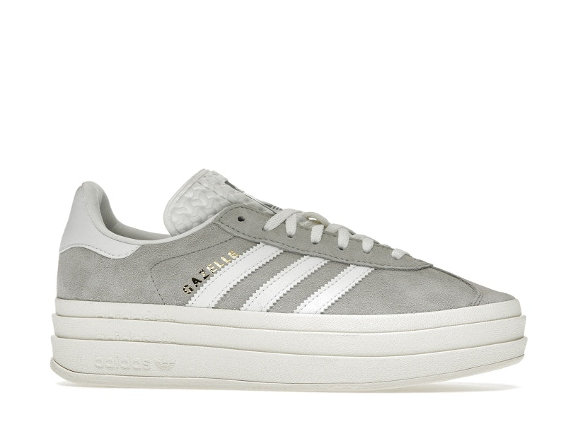 adidas Gazelle Bold Grey White (Women's) - Grey Two/Footwear White/Core White - HQ6893 - 01