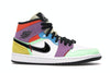 Air Jordan 1 Mid SE Multi Color (W) - White/Black-Lightbulb-Team Orange - CW1140-100 - 01