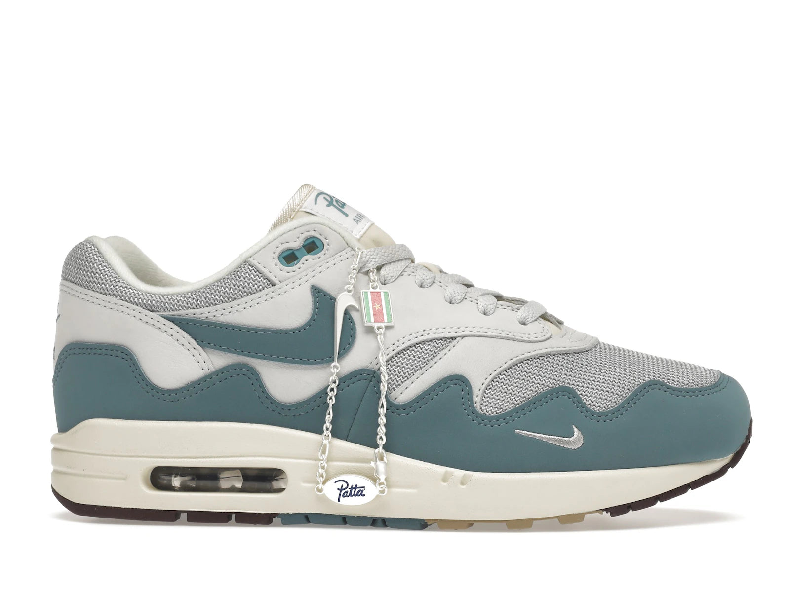 Nike Air Max 1 Patta Waves Noise Aqua With Bracelet - Metallic Silver/Noise Aqua-Pure Platinum - DH1348-004 - 01