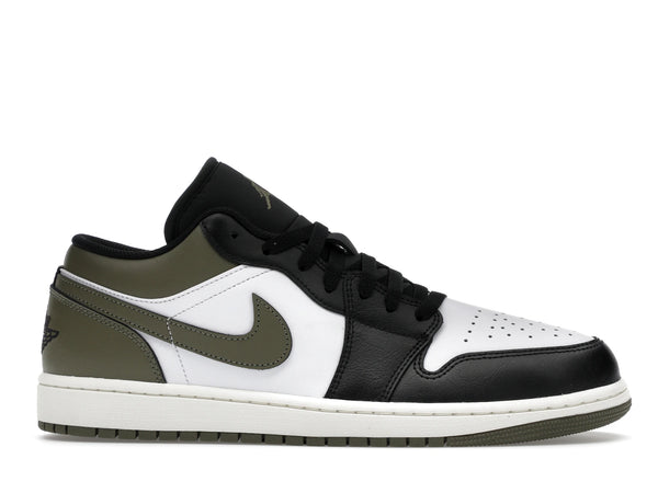 Air Jordan 1 Low Black Toe Medium Olive - Black/Medium Olive/White - 553558-092 - 01