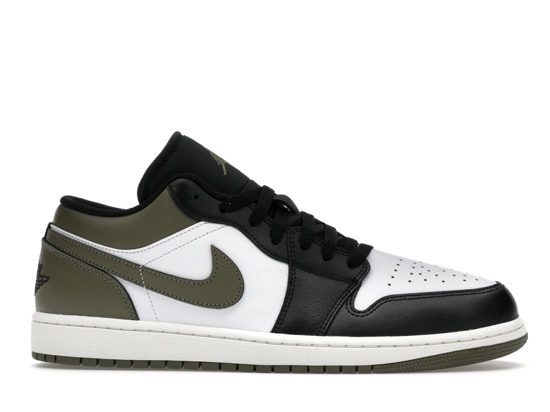 Air Jordan 1 Low Black Toe Medium Olive - Black/Medium Olive/White - 553558-092 - 01